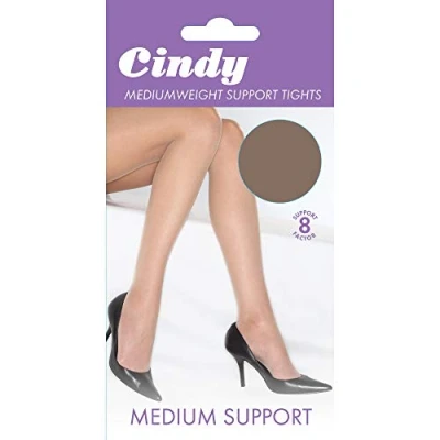 Image of Cindy Womens/Ladies Mediumweight Support Tights (1 Pair) (Large (5ft6 5ft10)) (Paloma Mink)