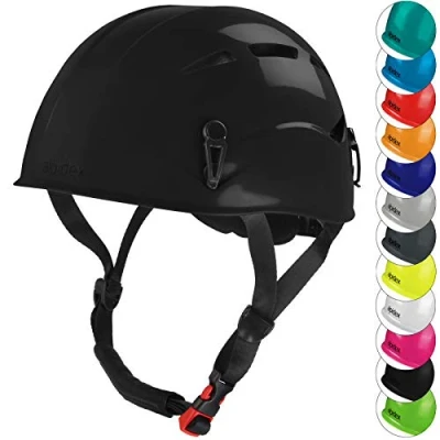 Image of ALPIDEX Universal Climbing Helmet for Teenagers and Adults EN12492 Safety in, Colour:black
