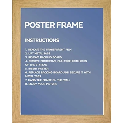 Image of OAK WOOD EFFECT A1 A2 A3 A4 A5 PICTURE FRAME (Oak, (840 x 594 mm))