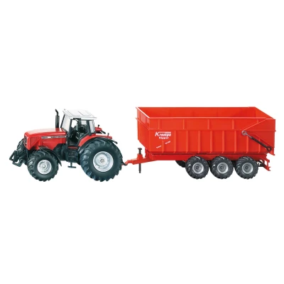 Image of Siku Massey Ferguson 8480 with trailer 1:87 Toys