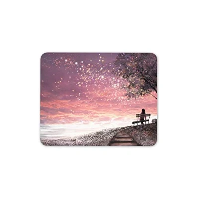 Image of Pretty Pink Fantasy Art Mouse Mat Pad Girls Mum Sister Computer #14033