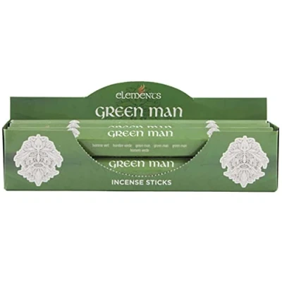 Image of NEW ELEMENTS MYSTICAL RANGE GREEN MAN INCENSE STICKS 120 IS85122 by INTCOM