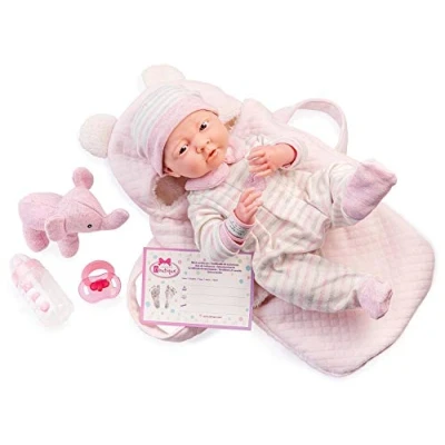 Image of JC Toys 18791 The Newborn Baby Doll, pink