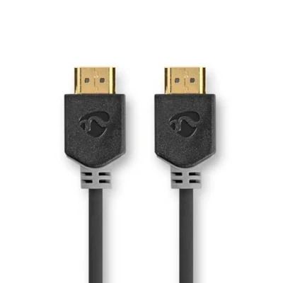 Image of Nedis Ultra High Speed HDMI™ Cable Connector 8K@60Hz 48 Gbps 5.00 m Round 8.3 mm Anthracite