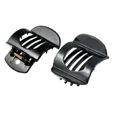 Image of Sourcingmap Black Plastic Barrette Hairpin Clamp Hair Claw Small Clip 2 Pcs for Ladies
