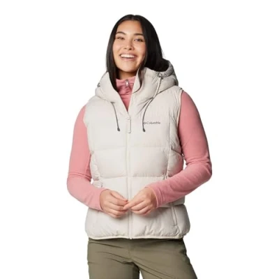 Image of Columbia PIKE LAKE Insulated VEST Waistcoat, Women&#039;s, Size: XL, Dark stone