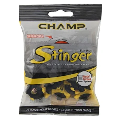 Image of Champ Unisex&#039;s Golf Stinger 22 Plus Key Soft Spike Black, Small, Multicolour, Standard 75610