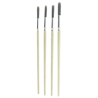 Image of Coral 33300 Precision Artist Round Fitch Paint Brushes with Platinum Easy Clean Filaments 5 Piece Pack Set