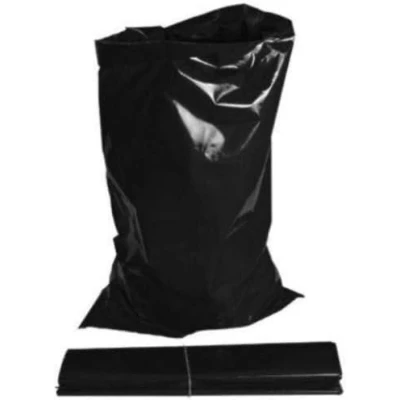 Image of 100 x Black Heavy Duty Rubble Sacks/Bags Builders 20&quot;X 30&quot; 75cm 52cm 100mu. 30Kg Weight Capacity (100xBlack Rbl Sack)