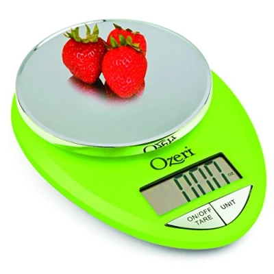 Image of Ozeri Pro Digital Kitchen Food Scale, 1g to 12 lbs Capacity, Polycarbonate, Lime Green