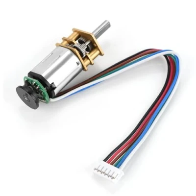 Image of GBMQ GM12BY20 Gear Motor Micro Speed Reduction With Magnetic Coded Disc Hall Encoder DC6V 2W (6V 70RPM)