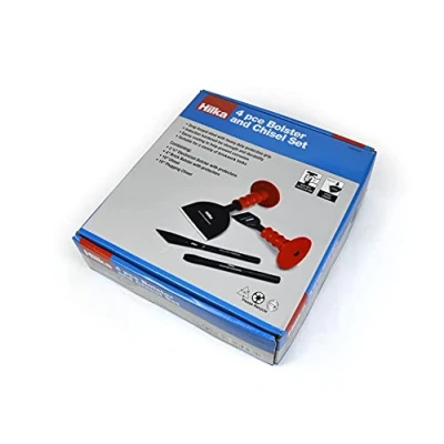 Image of Hilka 62687004 4 PCE Bolster and Chisel Set,Red &amp; Black