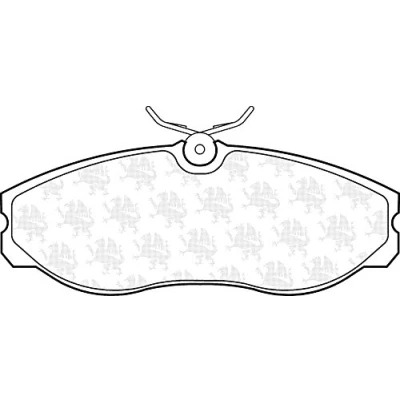 Image of 1203933, 1495951, 1954459, 1954460, 1956421 brake pad set QUINTON HAZELL BP797 excl. wear warning contact with caliper screws NISSAN: TERRANO 2