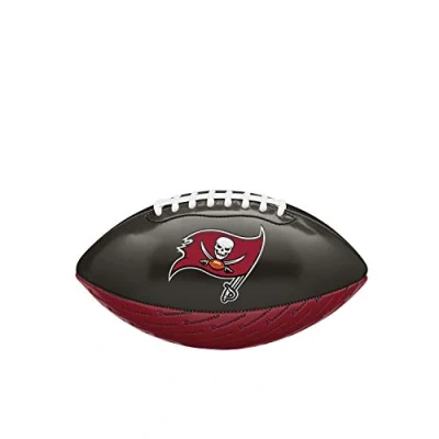Image of Wilson NFL CITY PRIDE American Football, Tampa Bay Buccaneers, Mixed Leather, For Recreational Players, Green/Red, WTF1523XBTB