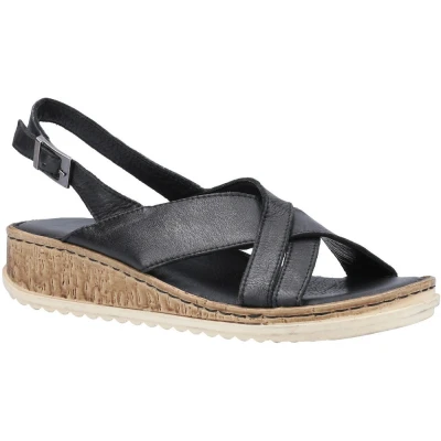 Image of Hush Puppies Women&#039;s Elena Sling Back Sandals, Black, 4 UK