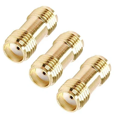 Image of TengKo RF Coaxial Adapter Connector SMA Coax Jack Female to Female(3 Pack)