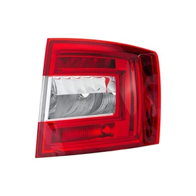 Image of 5E9945096B, 5E9945112B Rear light HELLA 9EL 354 848 021 Right P21W, PY21W, H21W without bulbs bulb holder SKODA: Octavia 3 Combi