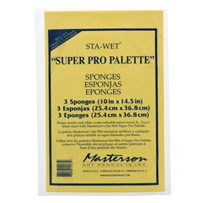 Image of Masterson Sta Wet Super Pro Palette 10 x 14 in. pack of 3 Sponge Refill