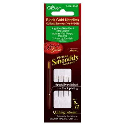 Image of Clover Black Gold Needles: Quilting/Betweens Assorted, 1