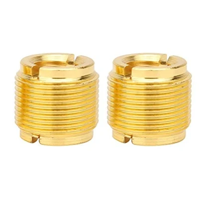 Image of Bnineteenteam Microphone Screw Adapter Universal Mic Clip with 5/8 Inch Male to 3/8 Female Adapter, Studio 2 pack Thread Speaker