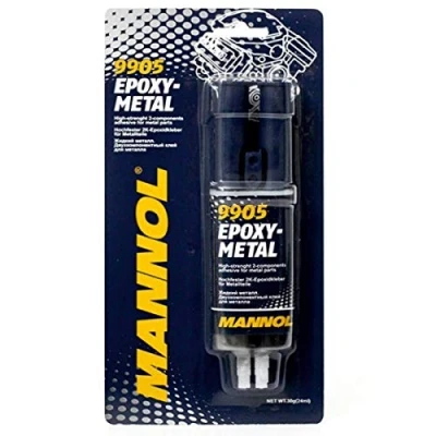 Image of MANNOL 2 x 2K Epoxy Metal Adhesive Wood Glue Filler Crack 172 g