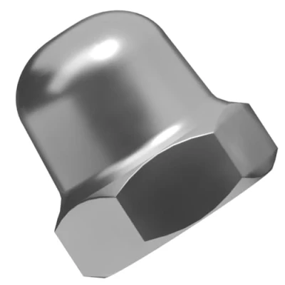 Image of M10 Hexagon Domed Cap Nuts Fit Screws Bolts A2 Stainless Steel (Pack of 20)