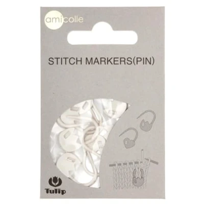 Image of Tulip Stitch Markers, White, One Size