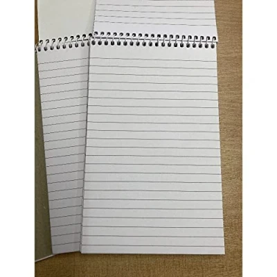 Image of 3 x Shorthand Notepads Notebook Pad Ruled Top Wiro Spiral Bound Value Letters