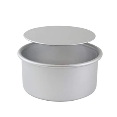 Image of PME LBR093 Anodised Aluminium 3 inch Deep Round Cake Tin With Loose Base, 9&quot; (229mm) , Silver