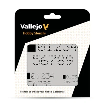 Image of Vallejo VALST SF004 Scale Model Stencil Set