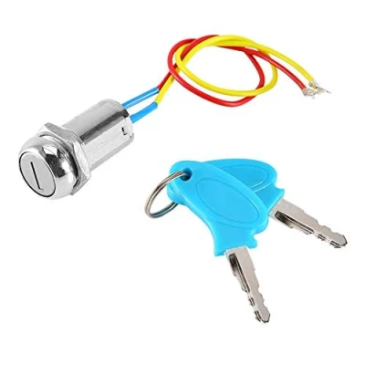 Image of ANGGREK 2 Wire Ignition Key Switch Lock, Waterproof Universal Motorcycle Starter for Scooter, AVT, Electrombile