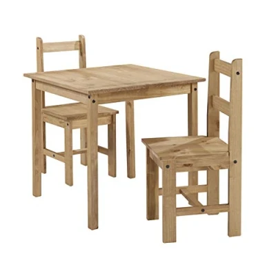 Image of Mercers Furniture Corona Rio Dining Table and 2 Chairs Pine