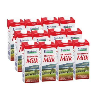 Image of Lakeland Semi Skimmed Longlife Milk 1 Litre (12 Pack) A07466