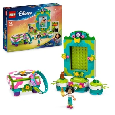 Image of LEGO ǀ Disney Encanto Mirabel’s Photo Frame and Jewellery Box, Buildable Toy for Kids with Wearable Bracelet Mirabel Madrigal Character Mini Doll Figure, Gift Girls Boys Aged 6 Plus 43239