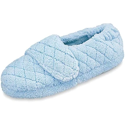 Image of Acorn Women&#039;s Spa Wrap slippers, Powder Blue, 6 7 UK
