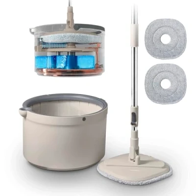 Image of Tower Duo Compact Spin Mop Latte