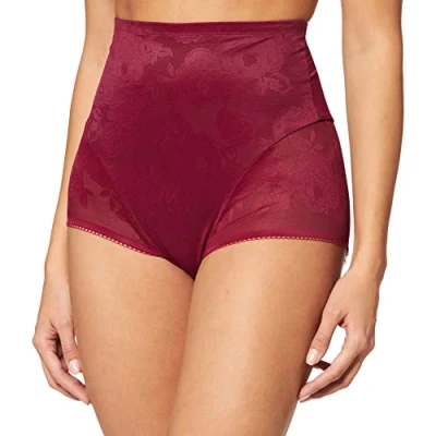 Image of Triumph Women&#039;s Wild Rose Sensation Highwaist Panty Slip, Bordeaux, S
