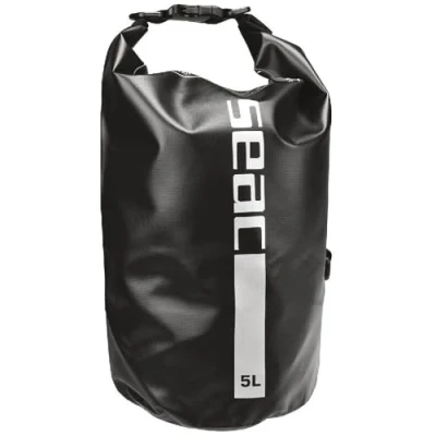 Image of Seac Dry Bag for Diving, Fishing, Boating and Outdoor Activities, 5 lt, black