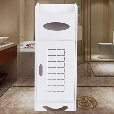 Image of Youyijia Bathroom Storage Unit 55x21x21cm Floor Cabinet Small Corner Standing with Doors and Shelves for