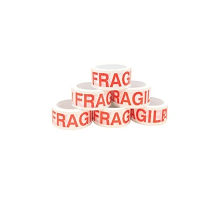 Image of Ksp partners ltd e commerce Fragile Packaging Tape for Parcels and Boxes. Heavy Duty Packing Provides a Strong, Secure Sticky Seal your Boxes, 48MM x 66M (36)