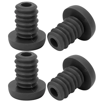 Image of Keenso Bicycle Handlebar End Plugs, Mountain Bike Grips Bar Plugs Polyester Rubber Waterproof Dustproof for 22.2mm Handlebar(black) Bicycles and Spare Parts
