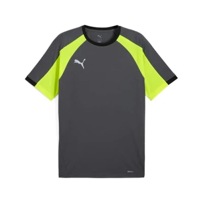 Image of Puma Individualliga Sports Tshirt, Men&#039;s, Size: XXL, Galactic gray/yellow alert