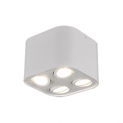 Image of Cookie Modern 4 Light Surface Mounted Downlight White Matt UK Stock
