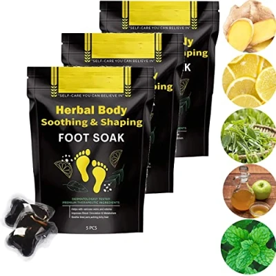 Image of Herbal Detox&amp;shaping Cleansing Foot Soak Beads, Organic Detox &amp; Shaping Beads for Care (3 Pack)