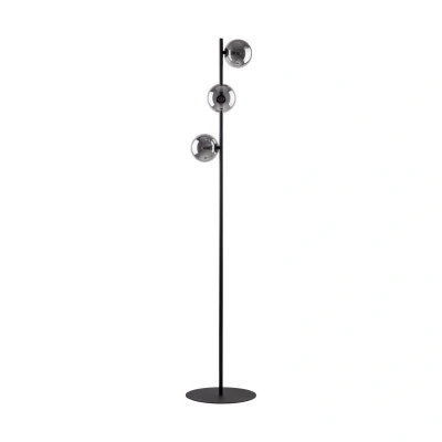 Image of Estera Multi Arm Floor Lamp Black, Graphite Glass 3xG9