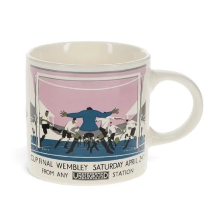 Image of Rex London Ceramic Mug TfL Vintage Poster Cup Final