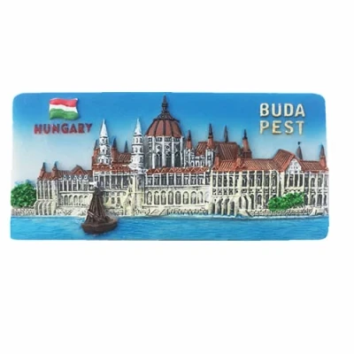 Image of 3D Budapest Hungary Fridge Magnet Souvenir Gift Decoration Magnetic Sticker Collection