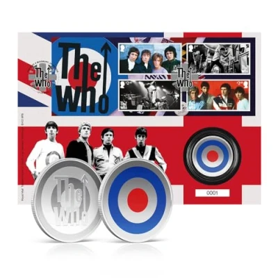 Image of The Who Stamps Medal Cover Mod Icons from Royal Mail