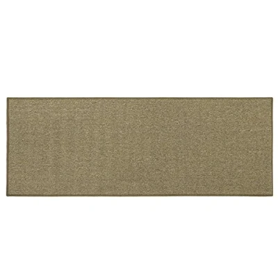 Image of JVL Eden Machine Washable Latex Backed Runner Doormat 57x150cm, Latte