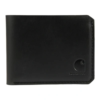 Image of Carhartt Men&#039;s Craftsman Leather Wallets, Available in Multiple Styles and Colors, Black (Bifold), One Size, Colors